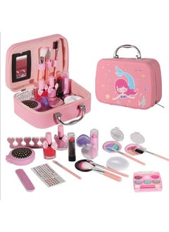 YelaJoy Kids Makeup Kit for Girls, Real Makeup Kit for Kids, Washable Makeup Kit Toys for Little Girls Child Pretend Play Makeup for 4 5 6 7 Years Old Birthday Gifts Toys  - Image 1
