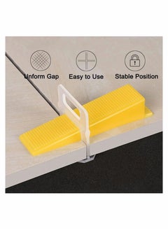 Y&D 500 Pack Tile Leveling System Clips DIY Tiles Leveler Spacers Reusable Tools for Professional Ceramic Stone and Installation 3mm  - Image 3