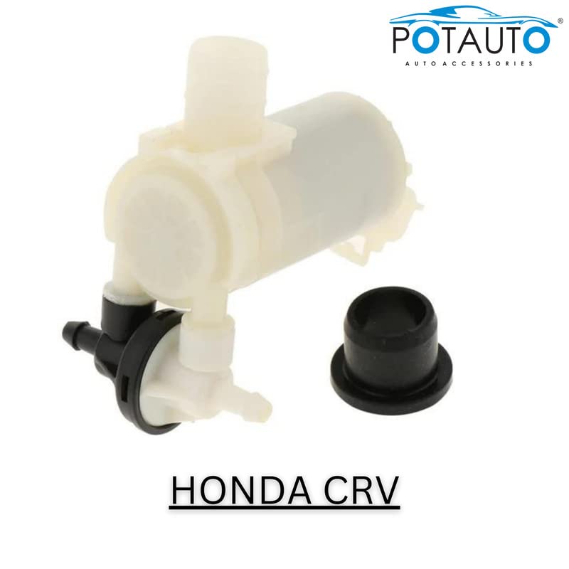 Potauto Wiper Motor Spray Pump for Clear Visibility Compatible for HONDA CRV |F707 - Image 2