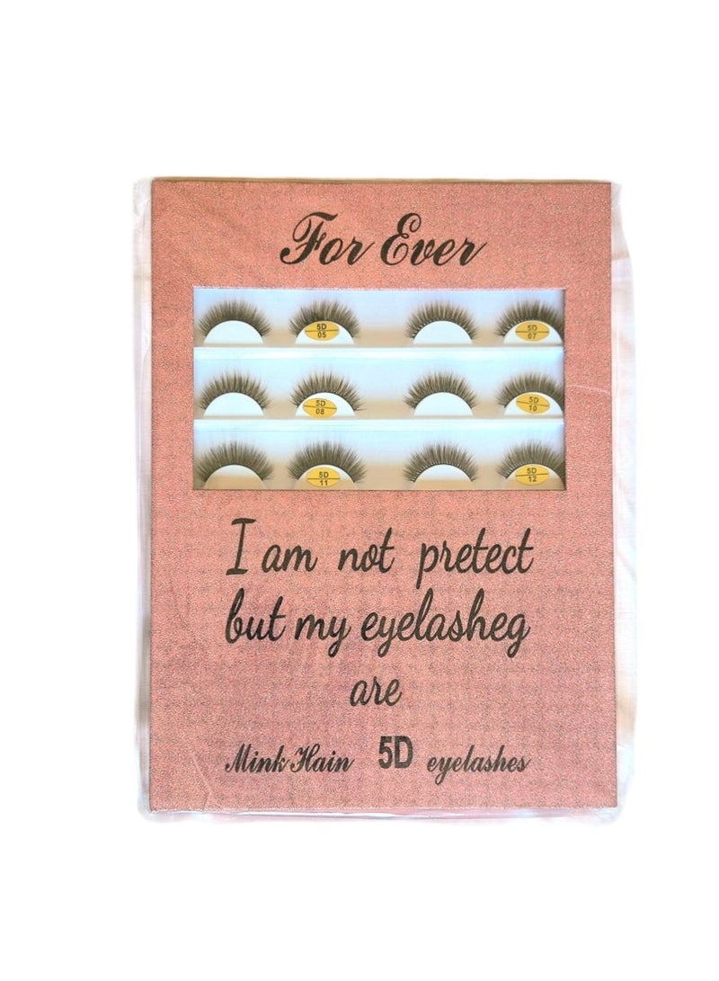 ForEver LookBook 14 Pairs of 5D Double Layered Natural Soft False Eyelashes
