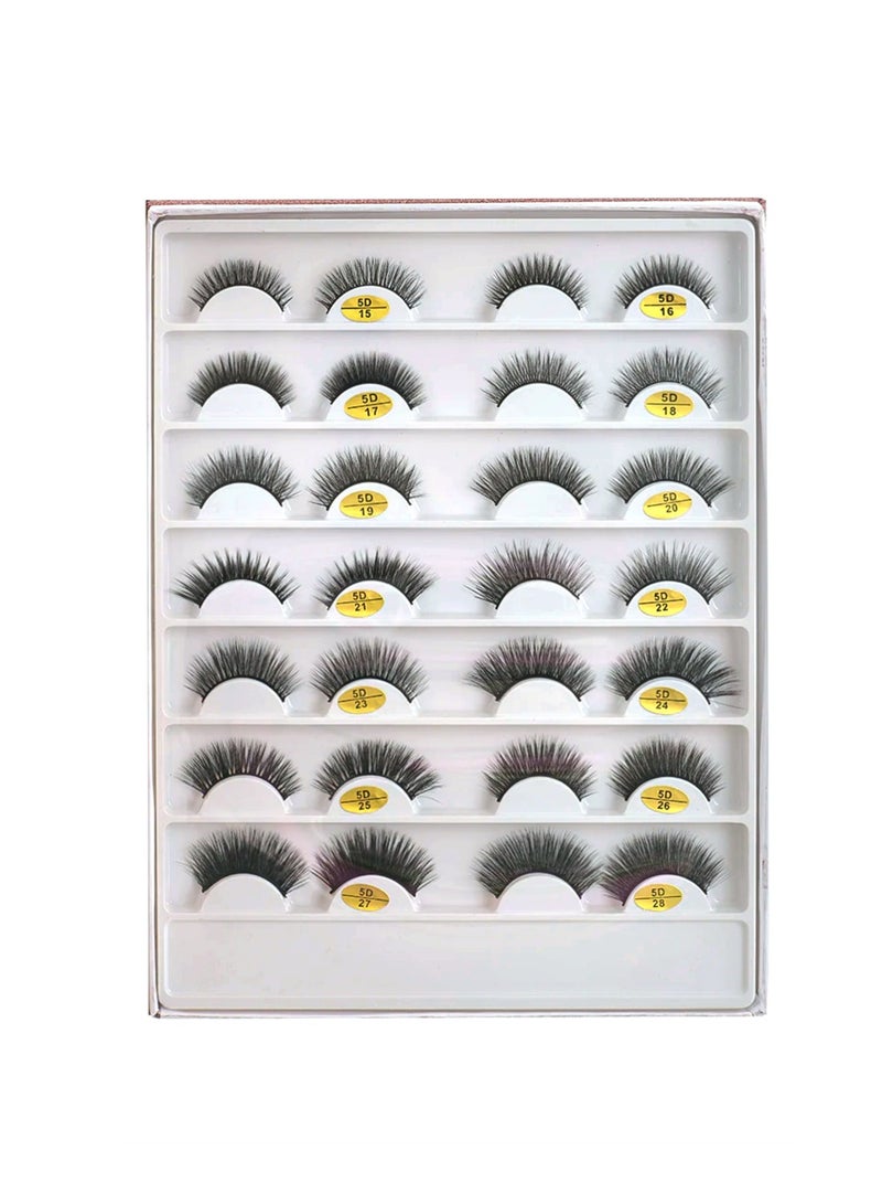 ForEver LookBook 14 Pairs of 5D Double Layered Natural Soft False Eyelashes