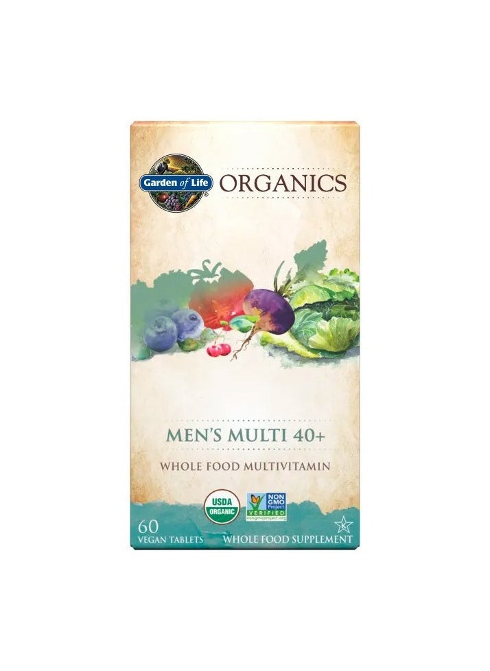 Garden of Life - Garden Of Life Mykind Organics Men's Whole Food Multivitamin - 60 Tablets - Image 1