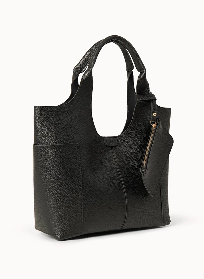 Wecre8 Black Spacious Tote Bag