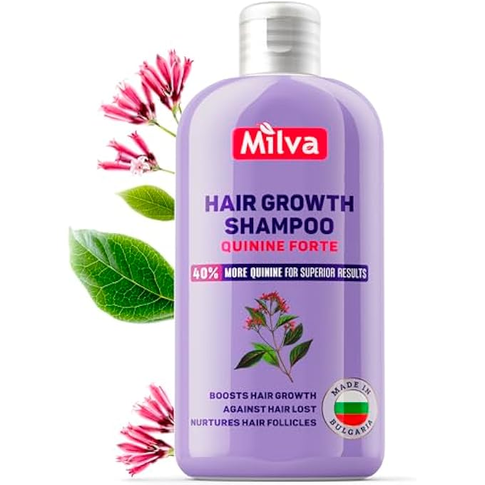 Milva HAIR GROWTH SHAMPOO FORTE WITH QUININE EXTRACT - 200 ML ANTI HAIR LOSS SHAMPOO FOR WOMEN AND MEN - HAIR THICKENING SHAMPOO FOR FINE HAIR THINNING TREATMENT THAT NOURISH SCALP AND FOLLICLES - Image 2