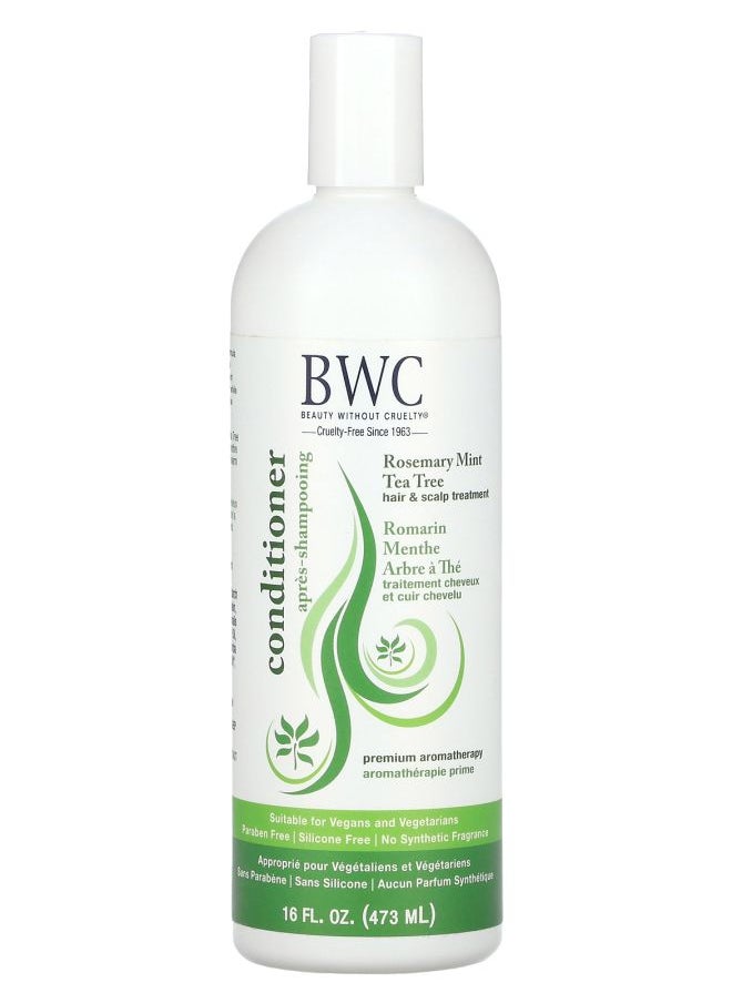 Beauty Without Cruelty - Hair & Scalp Treatment Conditioner Rosemary Mint Tea Tree 16 fl oz (473 ml) - Image 1