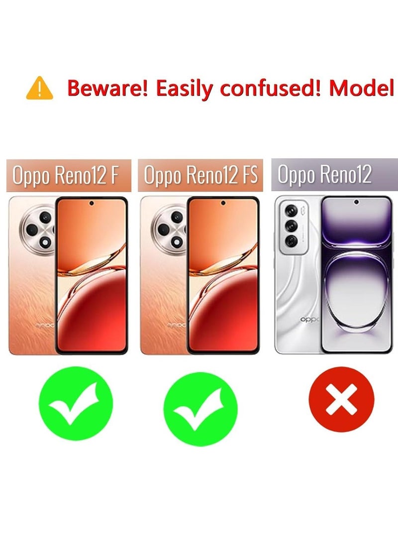 BORTONY OPPO Reno 12 F Case Cover Liquid Soft Silicone Case Shockproof Matte Finish Back Cover with Camera Protection Case for OPPO Reno 12 F - Image 2