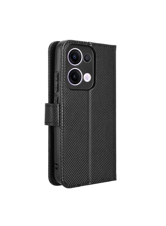 erorex Case For OPPO Reno13 5G Global Diamond Texture Leather Phone Case - Image 3