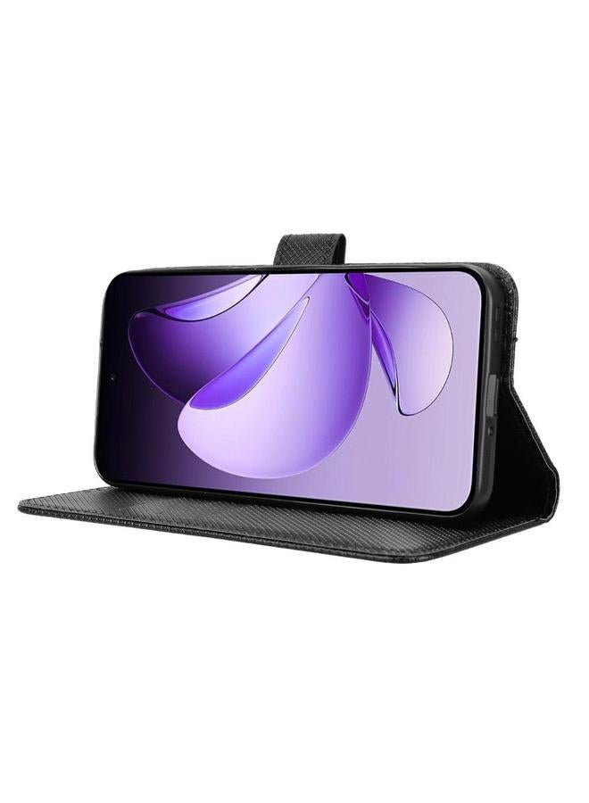 erorex Case For OPPO Reno13 5G Global Diamond Texture Leather Phone Case - Image 5