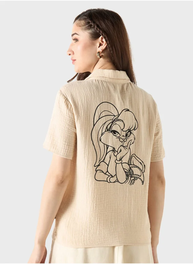 اس بي كاركترز Lona Bunny Embroidered Shirt