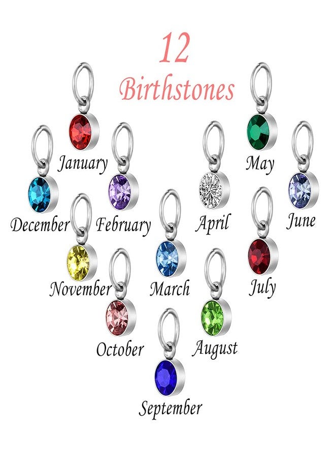 XIUDA Heart Cremation Jewelry for Ashes Urn Necklace with Birthstones Ash Necklace Memorial Cremation Necklaces for Women-I'll Hold You in My Heart Until I Hold You in Heaven, Stainless Steel, - Image 5