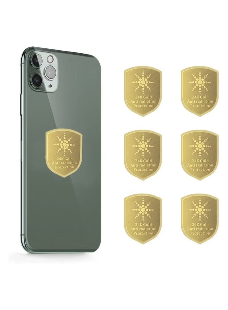 Cell Phone EMF Protection Blocker, 6Pcs Anti 5G Radiation Shield Sticker, Radiation Neutralizers for iPhone iPad, EMF Blocker for All Electronics, for Mobile, Computer, Radio, Laptop, Tablet PC  - Image 1