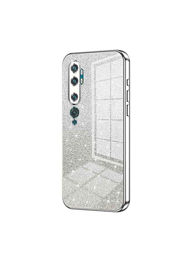 The Bros Case For Xiaomi Mi CC9 Pro / Mi Note 10 Gradient Glitter Powder Electroplated Phone Case