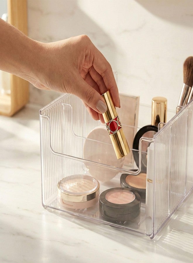 JessLab Pull-Out Makeup Organizer, Cosmetic Storage for Dresser Countertop and Bathroom Vanity, Clear Storage Box for Kitchen Laundry Room, 1 Piece - Image 4