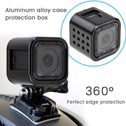 HAIFT CNC Aluminum Alloy Housing Sport Camera Shell Box Frame Mount Prevent Overheating Case for GoPro Hero 5 Session/Hero 4 Session(Black) - Image 5