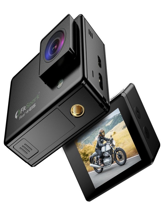 FitSpark Eagle i12 Real 4K WiFi Action Camera | 20MP Ultra HD Wide-Angle Lens | 1st-in-Class with Flashlight | EIS Stabilization | Wireless Remote | Full Accessories Kit Inside - Image 1