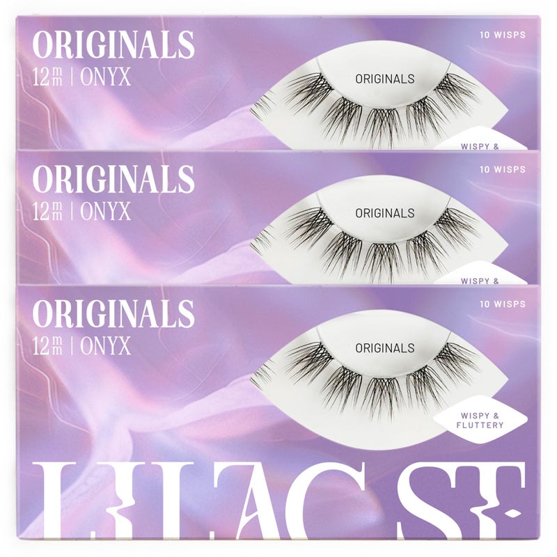 Lilac St. Lilac St - Originals Natural Faux Eyelash Clusters (12mm, 3 Pack) - Natural Look - DIY Lash Extension Wisps - Lightweight & Lifelike - Lasts 10 Days - Cruelty Free, Vegan, Women Founded - 30 Lashes - Image 1