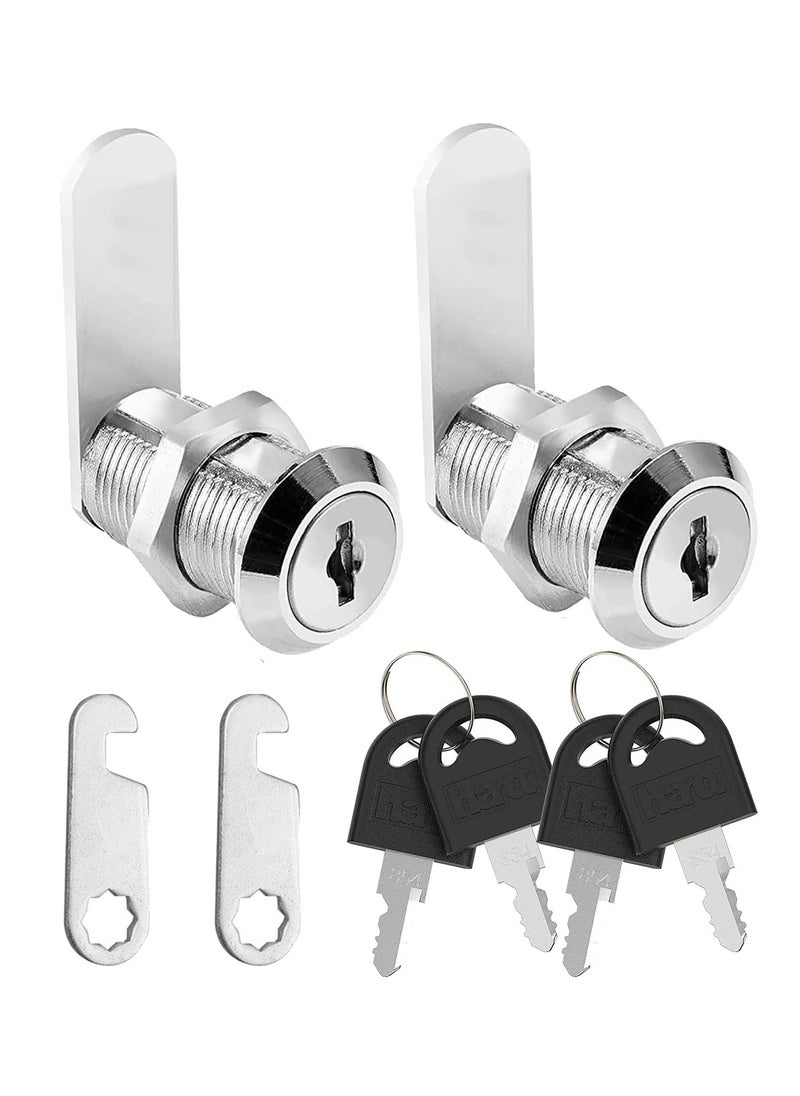 SANMUGEED - 20mm Cam Lock, Cupboard Cabinet Door Locks, Drawer Cabinet Locking Security Mailbox Lock Cabinet Drawer Cupboard Cam Lock Letter Box Locks - Image 1