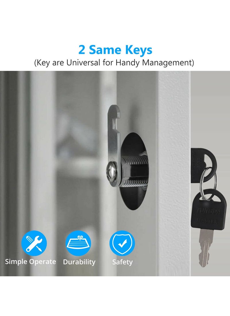 SANMUGEED - 20mm Cam Lock, Cupboard Cabinet Door Locks, Drawer Cabinet Locking Security Mailbox Lock Cabinet Drawer Cupboard Cam Lock Letter Box Locks - Image 1
