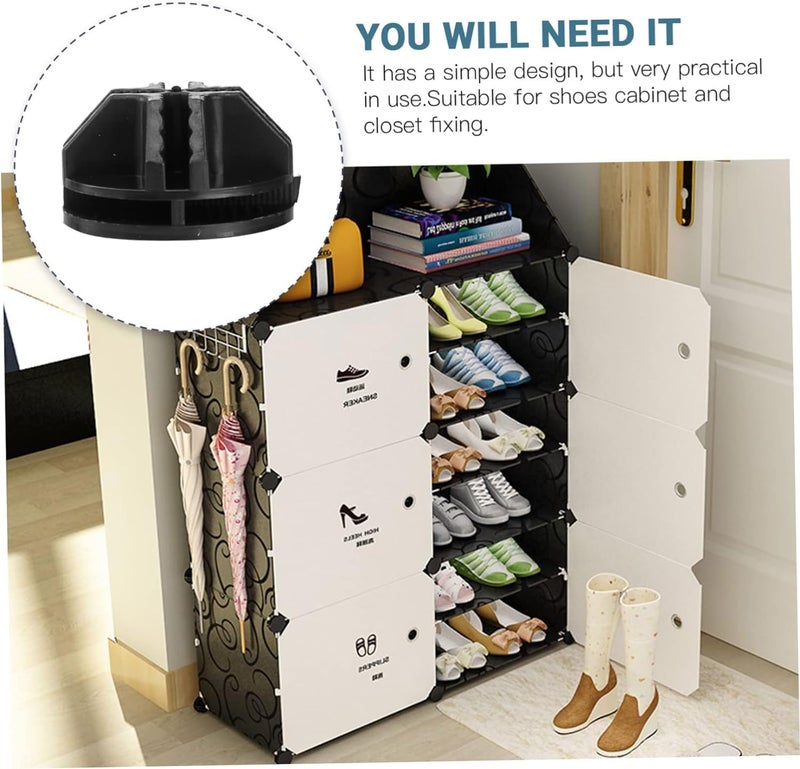KEEKOS Shoe Rack Multipurpose 5 Shelves Shoe Rack with Zip Door Cover & Side Pockets, Multiuse Wide Shelve,Rack for Footwear, Toys, Clothes (White Black, 12-Layer) - Image 3