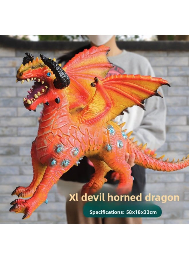 Generic - Dinosaur Toy Soft Rubber Super Large Simulation Tyrannosaurus Raptor Boy Children-Color:Extra Large Blue Godzilla-Specifications:[regular Version] Dinosaur Calls (30% Of People Choose) - Image 1