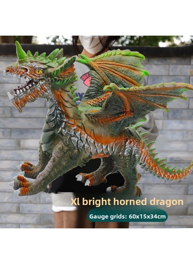 Generic - Dinosaur Toy Soft Rubber Super Large Simulation Tyrannosaurus Raptor Boy Children-Color:Extra Large Blue Godzilla-Specifications:[regular Version] Dinosaur Calls (30% Of People Choose) - Image 1