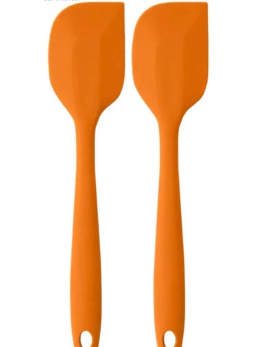 Non-stick Silicone Flat Spatula, Dough Scraper Set of 2 Orange - pzsku/ZB3A010FADCB1F6C0353FZ/45/_/1725722535/4e077338-419b-4999-be34-187b26010f45