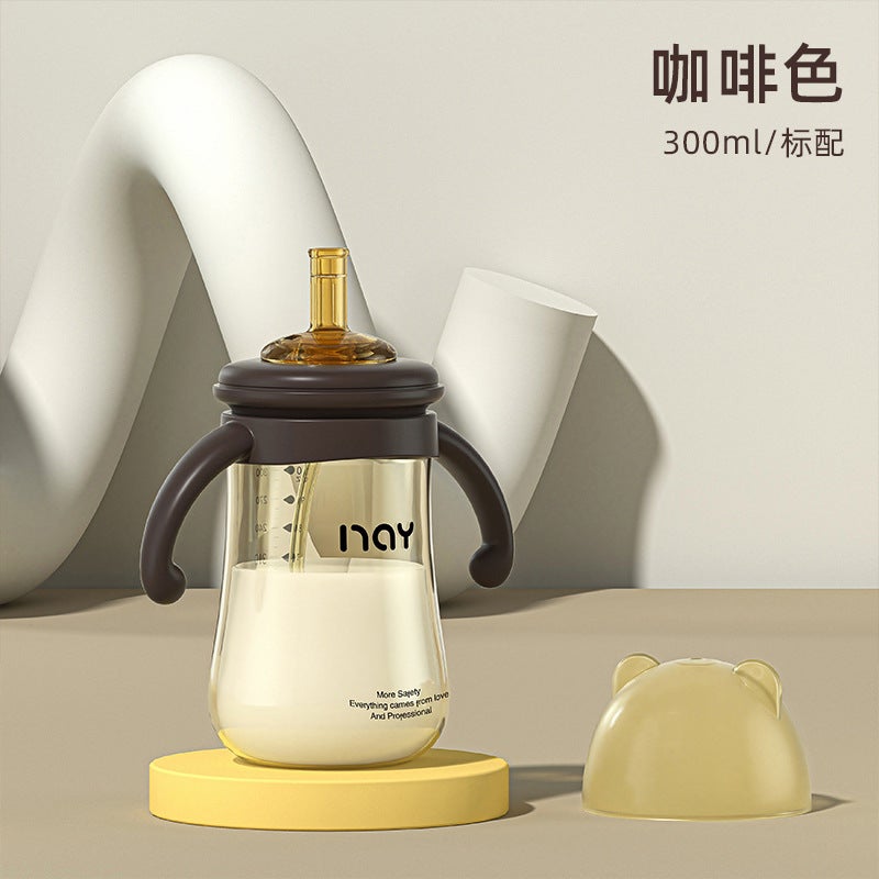 Noiain Baby Bottle Nano Silver Antibacterial Straw Cup Wide Diameter Anti-Colic With Handle Manufacturer Ready For - Image 1