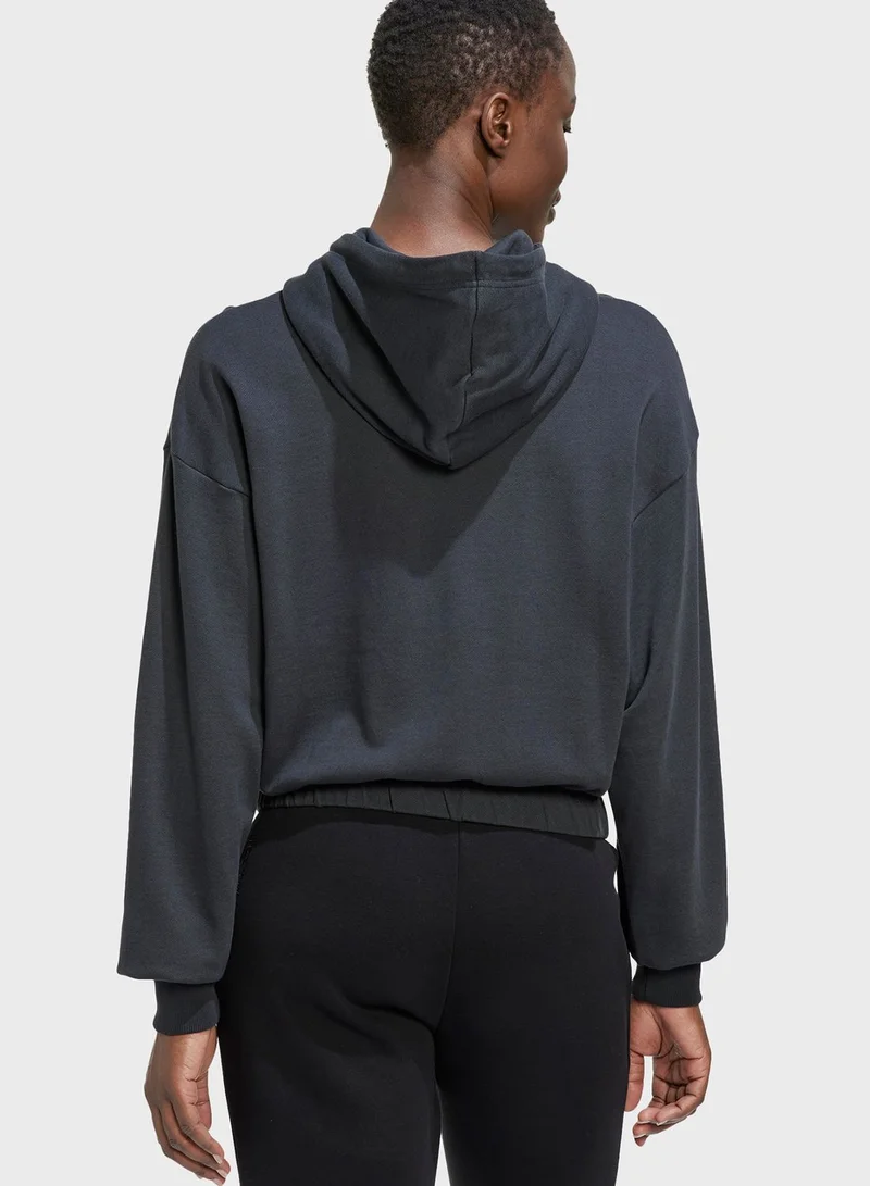 Adidas Logo Crop Hoodie