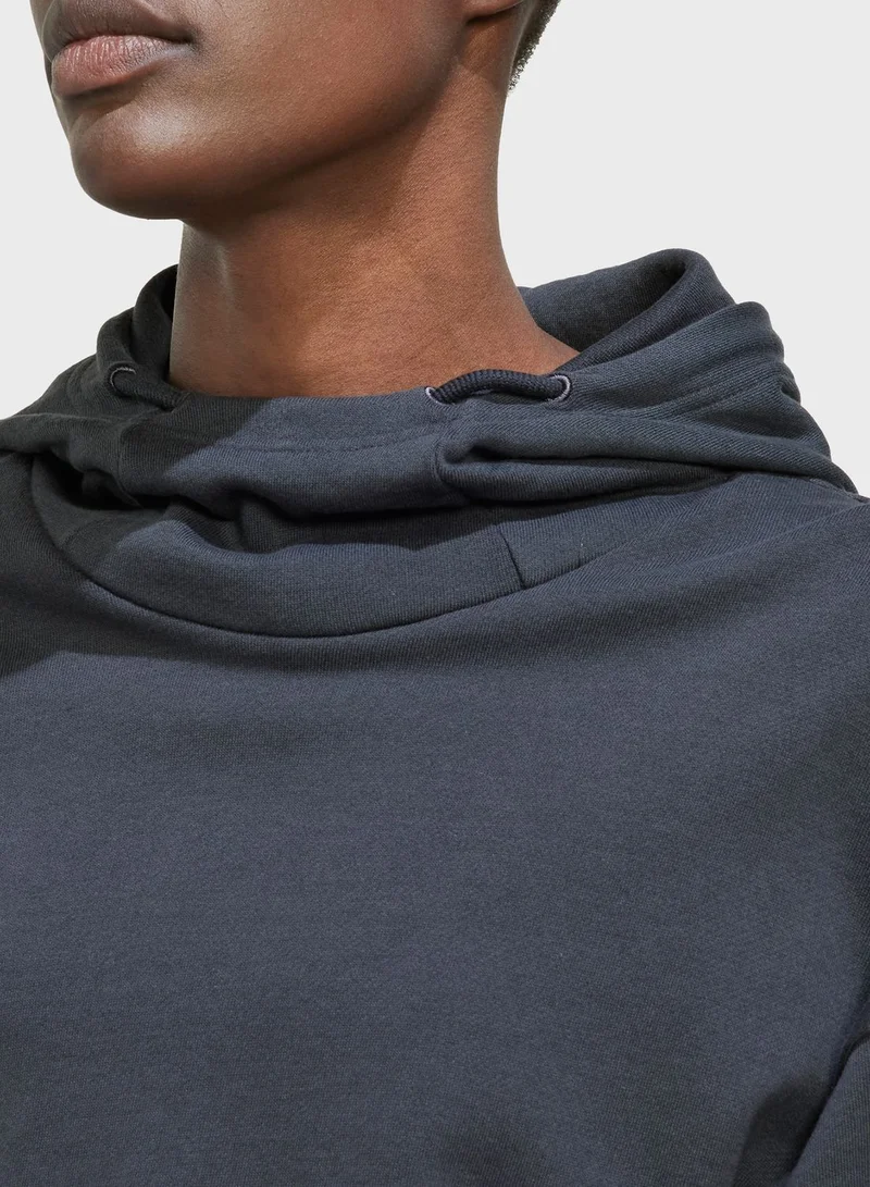 Adidas Logo Crop Hoodie