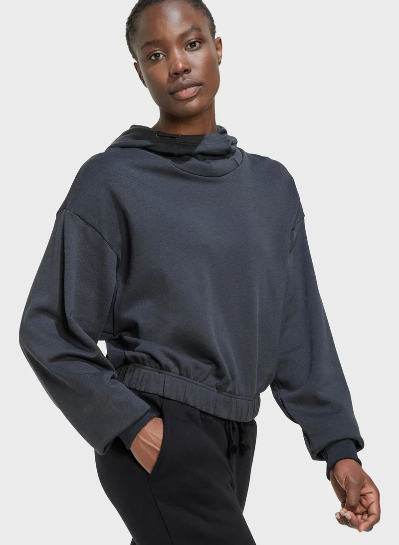 Adidas Logo Crop Hoodie