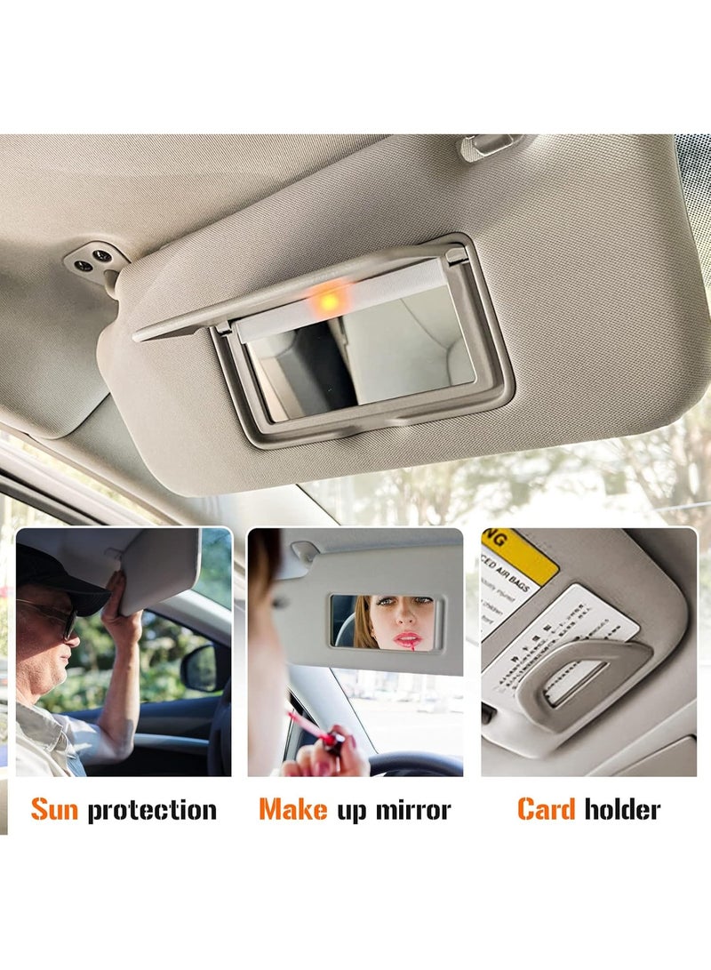 Sun Visor with Vanity Light for 2013-2018 Nissan Altima Without Sunroof, Left Driver Side Beige Sunvisor Replacement 96401-3TA2A - Image 4