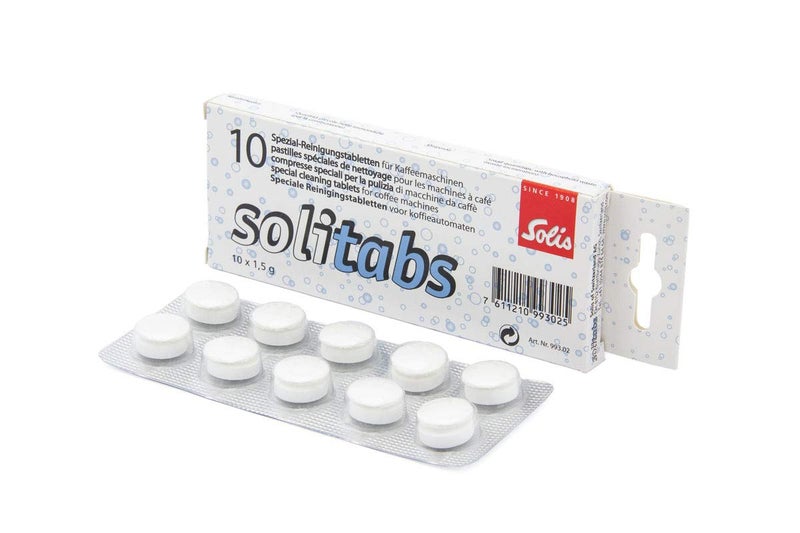 Solis 99302 Cleaning Tablets for Coffee Machines Pack of 10 Solitabs