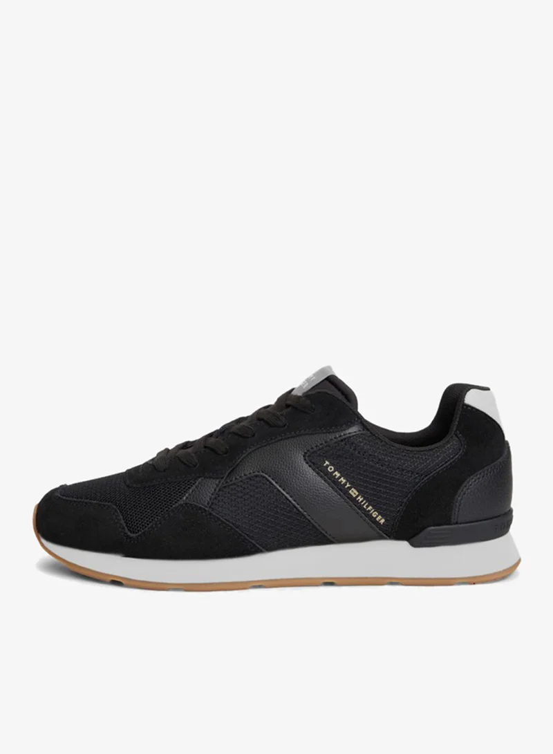 Tommy Hilfiger  Logo Mixed Texture Trainers for Men | Best Price UAE