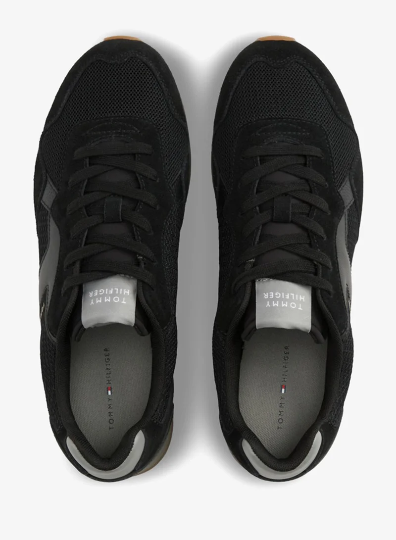 Tommy Hilfiger  Logo Mixed Texture Trainers for Men | Best Price UAE