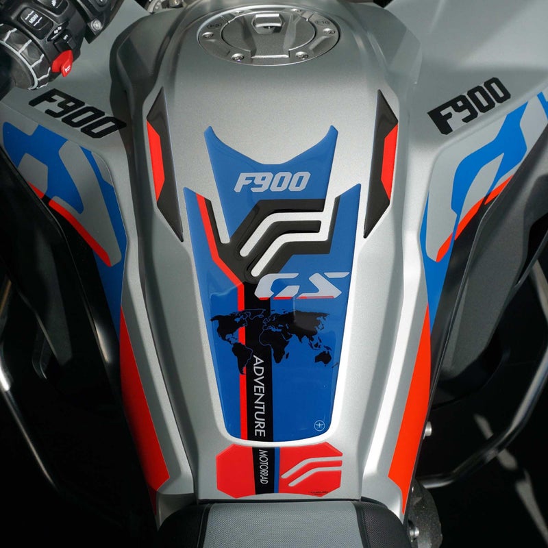 labelbike 3D Sticker Motorcycle Tank Pad Protection and Decoration in Resin Compatible with BMW F 900 GS Adventure Blue Red Black Grey - Image 2