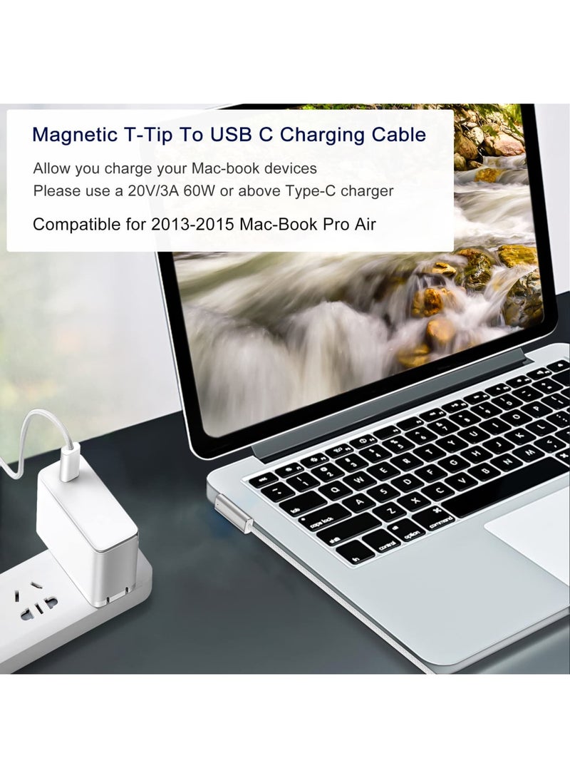 Zikra محول توصيل سريع للشحن بقوة 100 واط من نوع C إلى Mag-Safe 2 بديل لجهاز Mac-Book Pro Air من 2013-2015 - Image 2