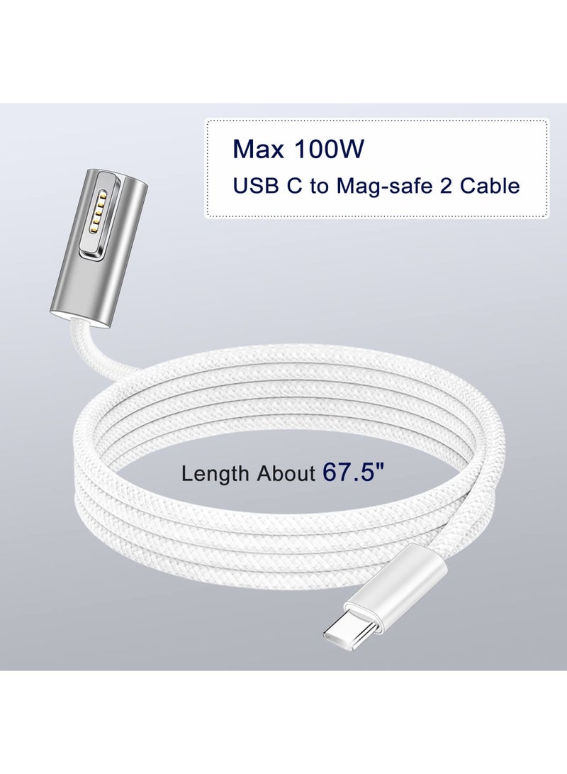 Zikra محول توصيل سريع للشحن بقوة 100 واط من نوع C إلى Mag-Safe 2 بديل لجهاز Mac-Book Pro Air من 2013-2015 - Image 5