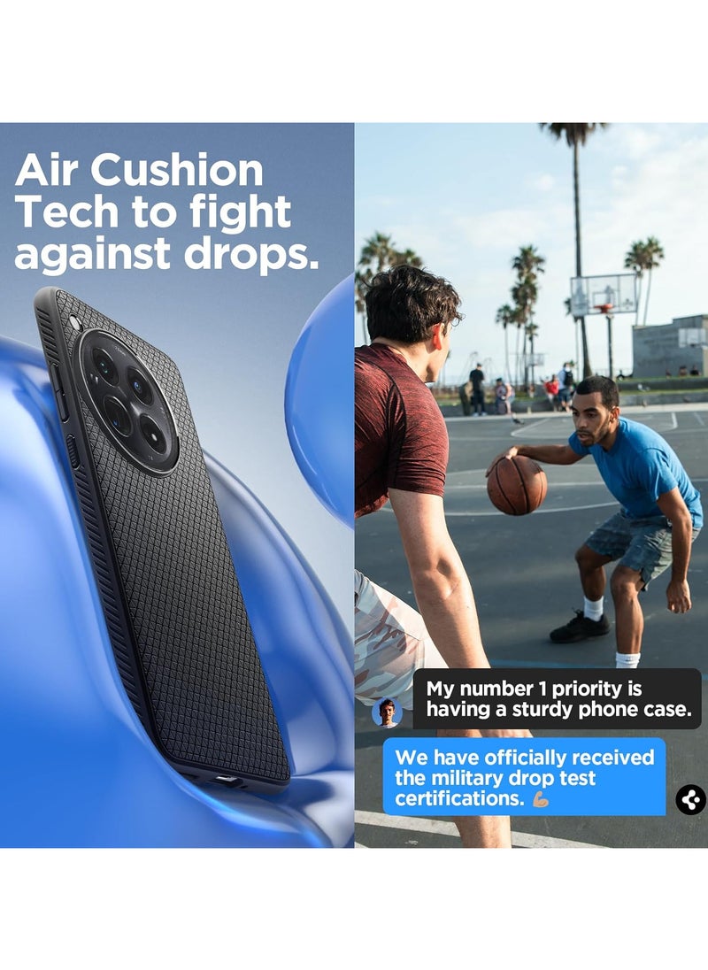 Spigen - Spigen Liquid Air designed for OnePlus 12 case cover - Matte Black - Image 1