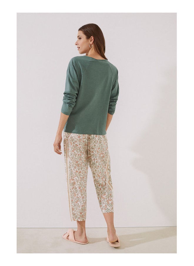 women'secret - Long cropped printed pajamas - Image 1