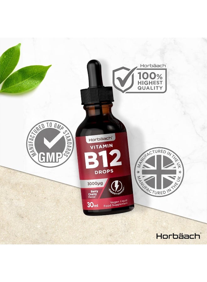 Horbäach Vitamin B12 3000UG Berry Cherry flavour 30ml - Image 5