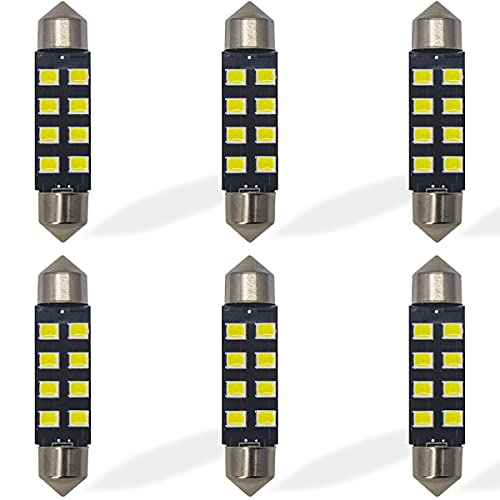 Yoper 211-2 212-2 6411 578 LED Light Bulbs for Interior Dome Map Door Courtesy License Plate White Canbus Error Free Festoon (41MM) - Image 1
