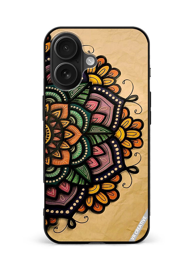 VR CREATIVE Protective Case Cover For Apple iPhone 16 Plus Mandala Design Multicolour
