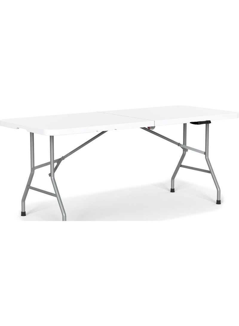 Generic Heavy Duty Folding Garden Table – 6FT (1.8m) Outdoor Plastic Table with Steel Frame - Image 2