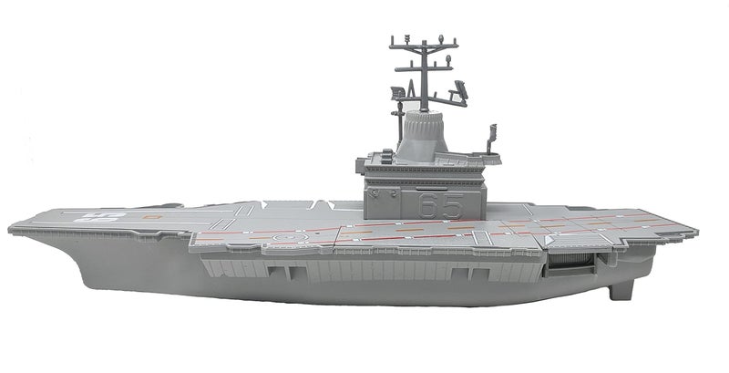 Toy Essentials Toy Aircraft Carrier Submarine and Battleship Destroyer Combo with 8 Mini Fighter Jets - Image 3