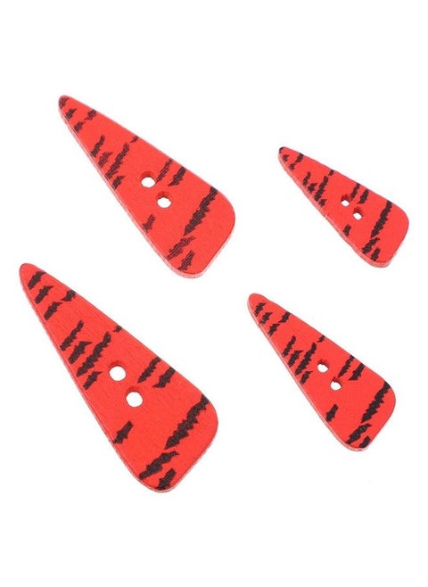 200Pcs Wood Carrot Buttons Sewing Carrot Nose Buttons 2 Holes Wooden Buttons For Diy Quilting Hat Clothes Art Craft Projects