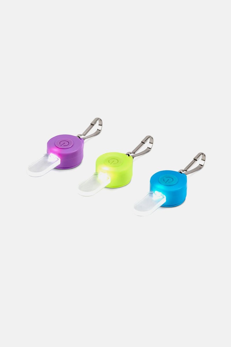 Tchibo 3 Pcs Set Of LED Light Zipper Pendant, Lime and Violet and Blue  - Image 3