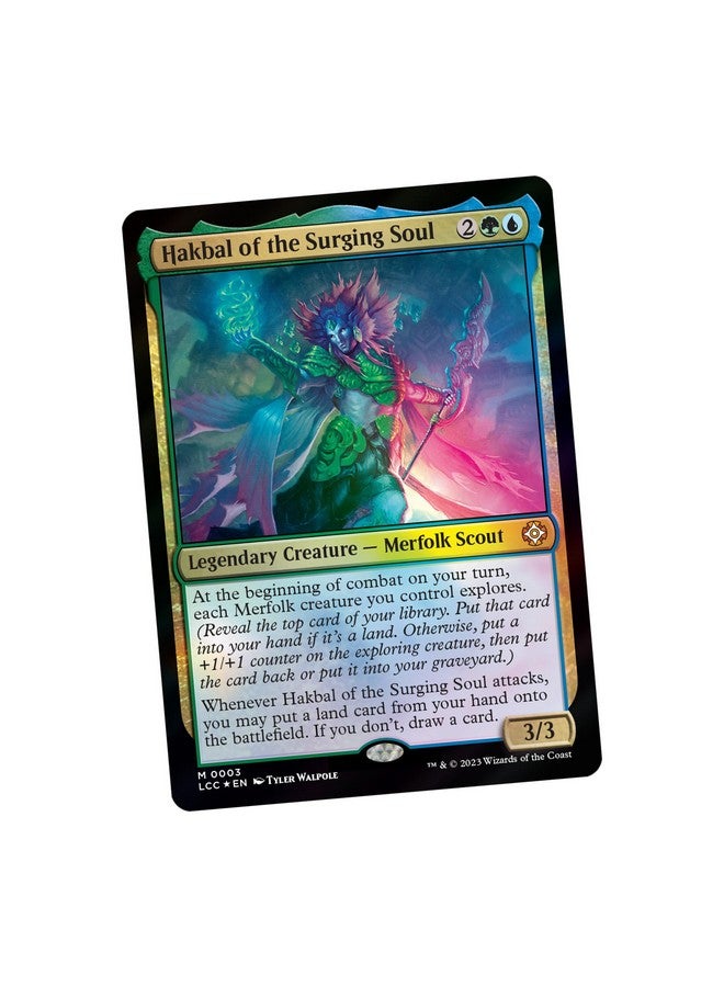 Magic the Gathering Magic: The Gathering The Lost Caverns Of Ixalan Commander Deck - Explorers Of The Deep (100-Card Deck, 2-Card Collector Booster Sample Pack + Accessories) - Image 4