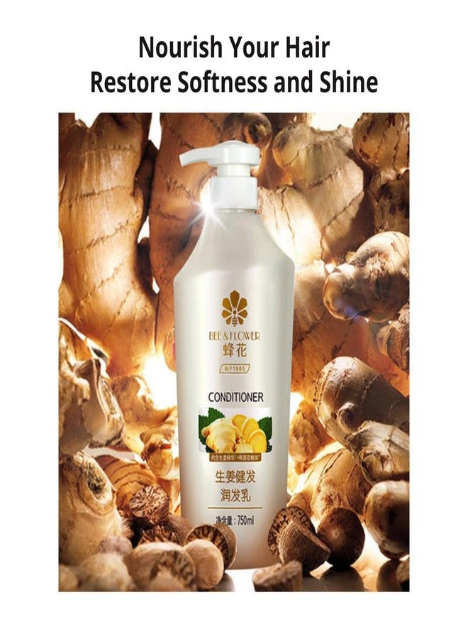 Bee & Flower Ginger Strengthening Hair Conditioner 750mL - Image 5