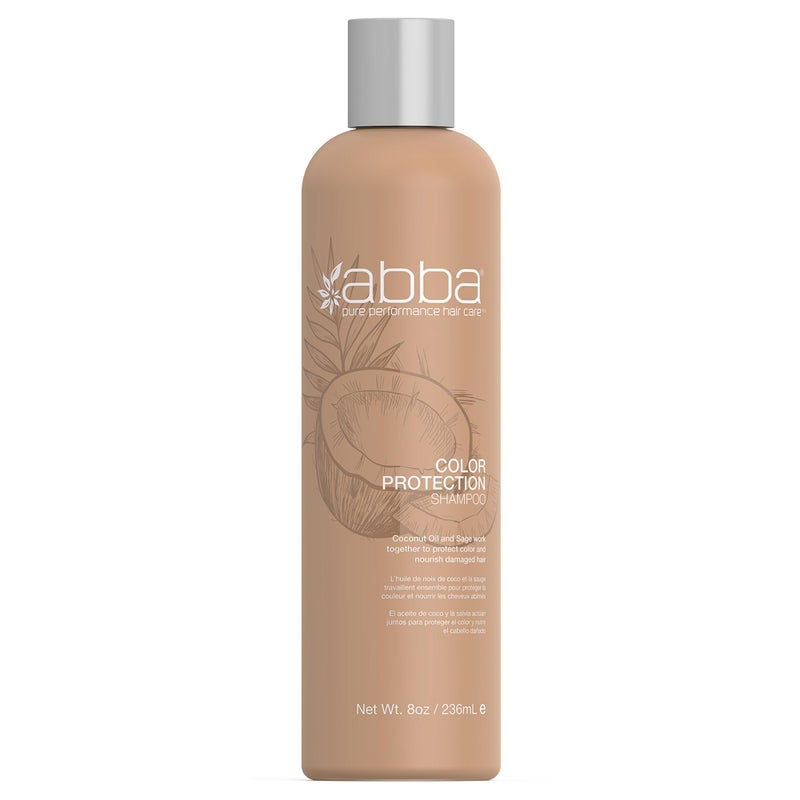ABBA Pure Color Protection Shampoo Protects Nourishes Color Chemically Processed Hair Coconut Oil Sage 8 fl oz