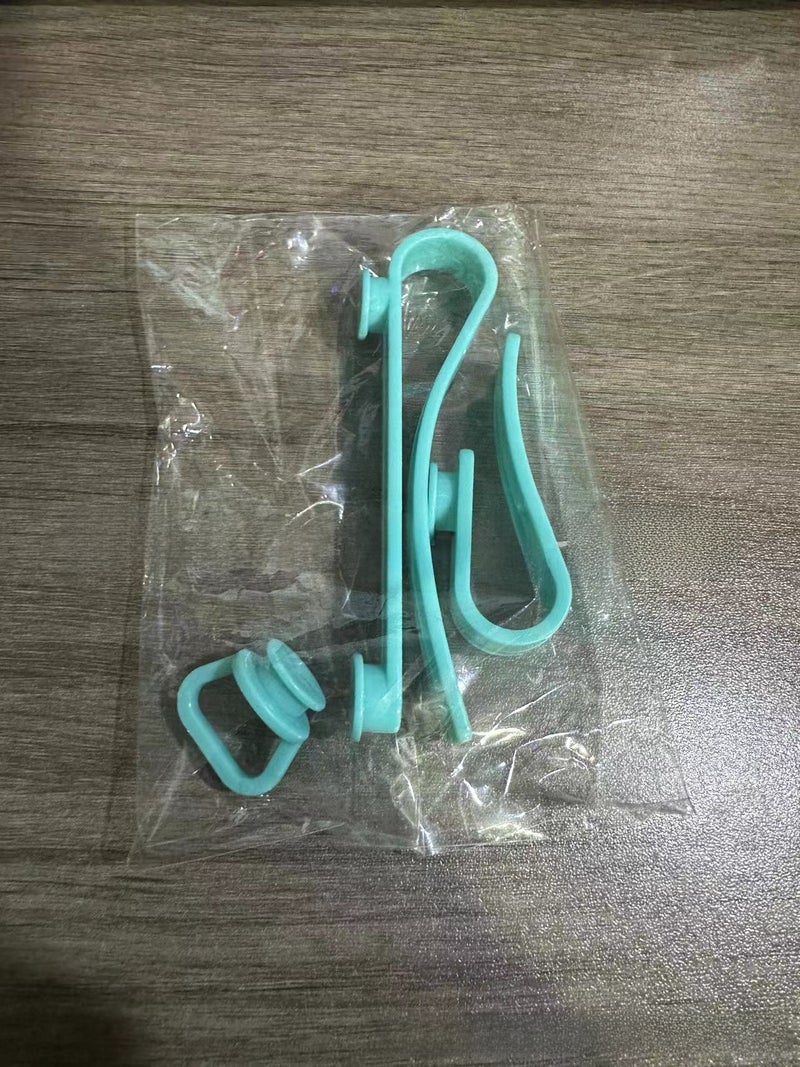Beach EVA Clog Charm Bogg Bag Keychain Hook Blue 